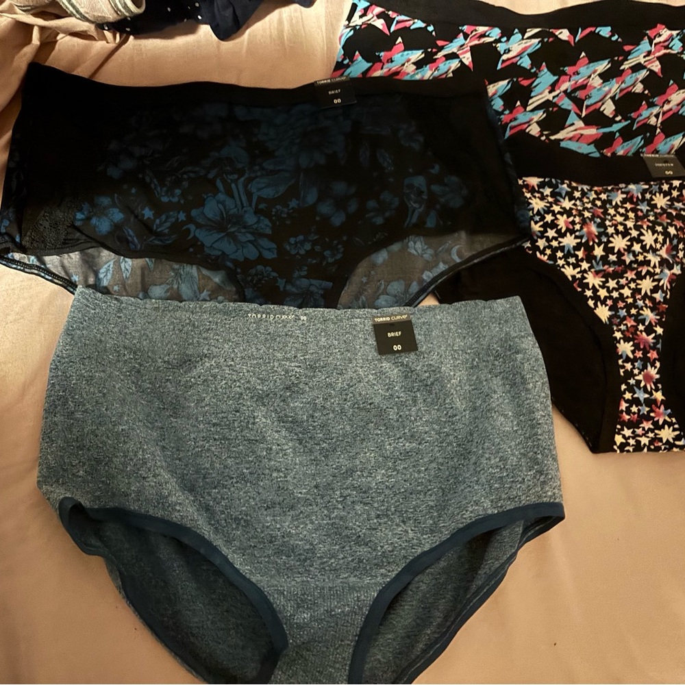 Torrid Women's Panties - Black, Blue, Multicolor